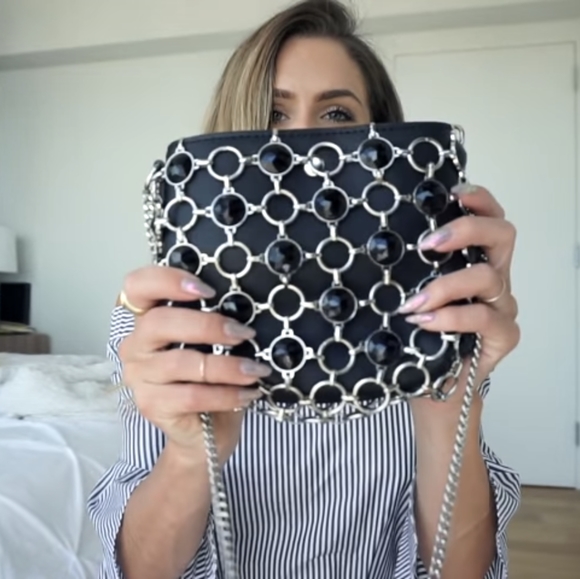 🏵️💚 Black Glass Bag - Picture 2 of 5